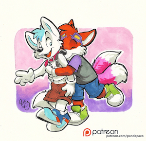 Surprise hug by pandapaco
