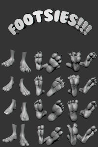 footsies 3D 4k by Kruk