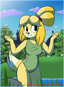 Isabelle dancing edit (SWIMSUIT) [ANIMATED] by Ikaribunbun