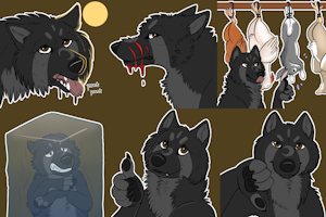 WolfJ Sticker Set #30 by PaperWings