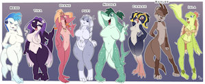 *ADOPTABLES*_Beach gals by Fuf