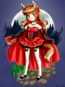 Little Red Wolf by AnibarutheCat