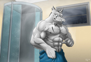Out of the Shower by Zaruka