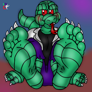 Lizard mans feets by TheRedSkunk