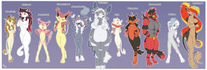 *ADOPTABLES*_Poke felines 1/2 by Fuf