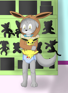 Eevee Wolfie by HydroFTT