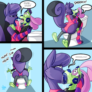 [G] Schooltime smooches by JAMEArts