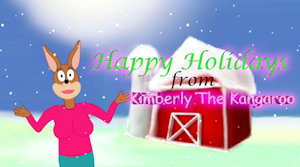 Holiday Greetings from Kimberly Kangaroo by NSFWTOONS