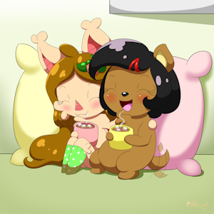 COM Cocoa with Girlfriend by YanieBananie