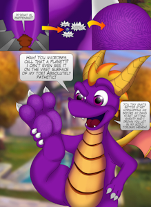 Spyro's Toe Dominates Microscopic Planet by Zenobius