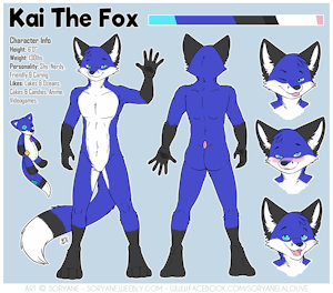 New Ref Sheet by Soryane by KaiTheFox
