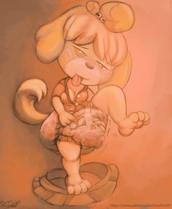 Isabelle - Mayor Diaper TF (Messy) by OverFlo207