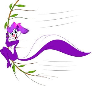 Fifi on jungle vine by Mefju87