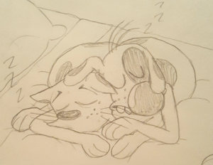 CatDog Nap by Stickyickysmut