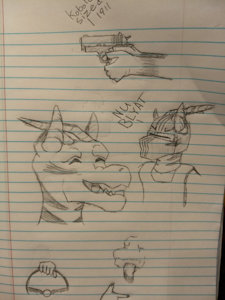 Sketchin' by KoboldBlackpaw
