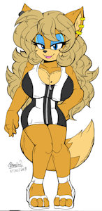 Nanna the fox Sketch 1 by ZhengFox