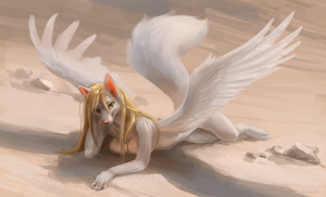 Cassandra in the sand ^^ by WereFox