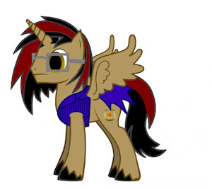 My ponysona crimson storm by wolffurry