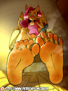 Hot morning of Fluttershy by Zapor666