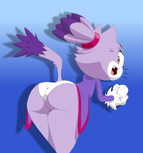 Blaze's panties are fire! by Parumpi
