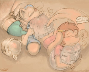 Flo and Cody - Buttsniffer (Messy) by OverFlo207 by OverFlo207