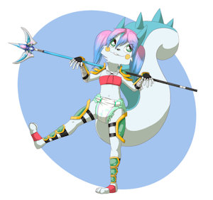 warrior girl by furrychrome