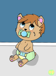 Sad soggy cub by OtterPoof