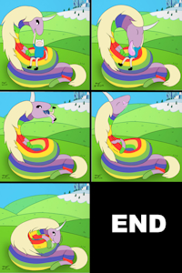 Lady Rainicorn and Fin by Xyi