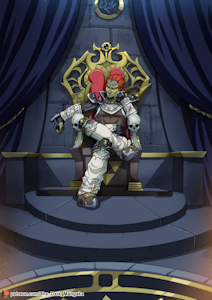 Commission from-LittleGQ-Ganondorf trono by TheDarkMangakaStudio