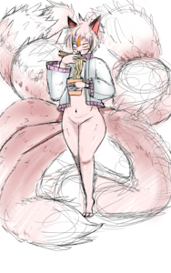 Noodles for Kitsune by alterissue
