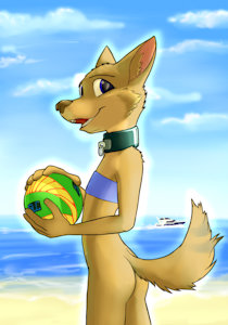 Taylor at the Beach by misterpickleman