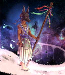 [Commission] Malachi Walks the Umbra by LimeCustard