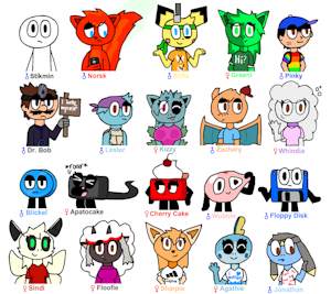 My OC's V2 by KnifeThePichu