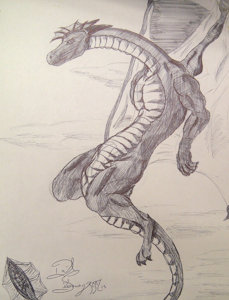Penned Dragon by dresil