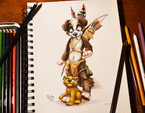 lets go tribal by RoniTheDog