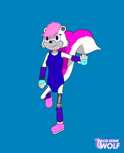 Mobian Pinky by AcidSkunkWolf