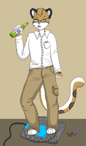 The Angry Video Game Ocelot Nerd by Ironmania2003
