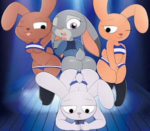 Commission - Bunch of bunnies! by ZinnyZ