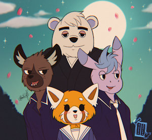 Aggretsuko Fruits Basket by HinataWolf
