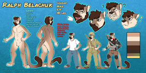 Ralph Belachuk ref sheet | Art ~ CombatRaccoon by TheLastMessiah