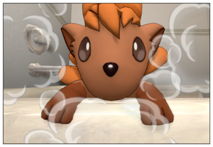 How does a Fire type take a bath? by IgniteTheVulpix