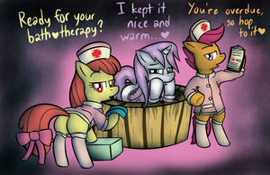 cutie mark crusaders nurses yay!! by Lamia