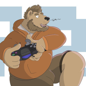 Gamer bear by GendoMx