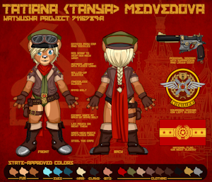 Tanya in her Pilot outfit by Taticub