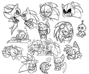 Sketch Dump #1 by GottaGoBlastNSFW