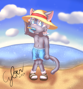 A Day at the Beach by Cyberblade