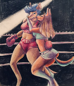 Kanga and Diana by kangabanga