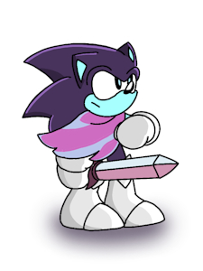 Sonic but in Kris version from deltarune by Stalkerliveon