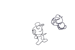 Marshadow and Hoopa running by 00freeze00