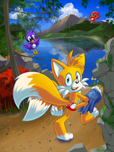 Commission - Tails at the Lake by ZoomSwish